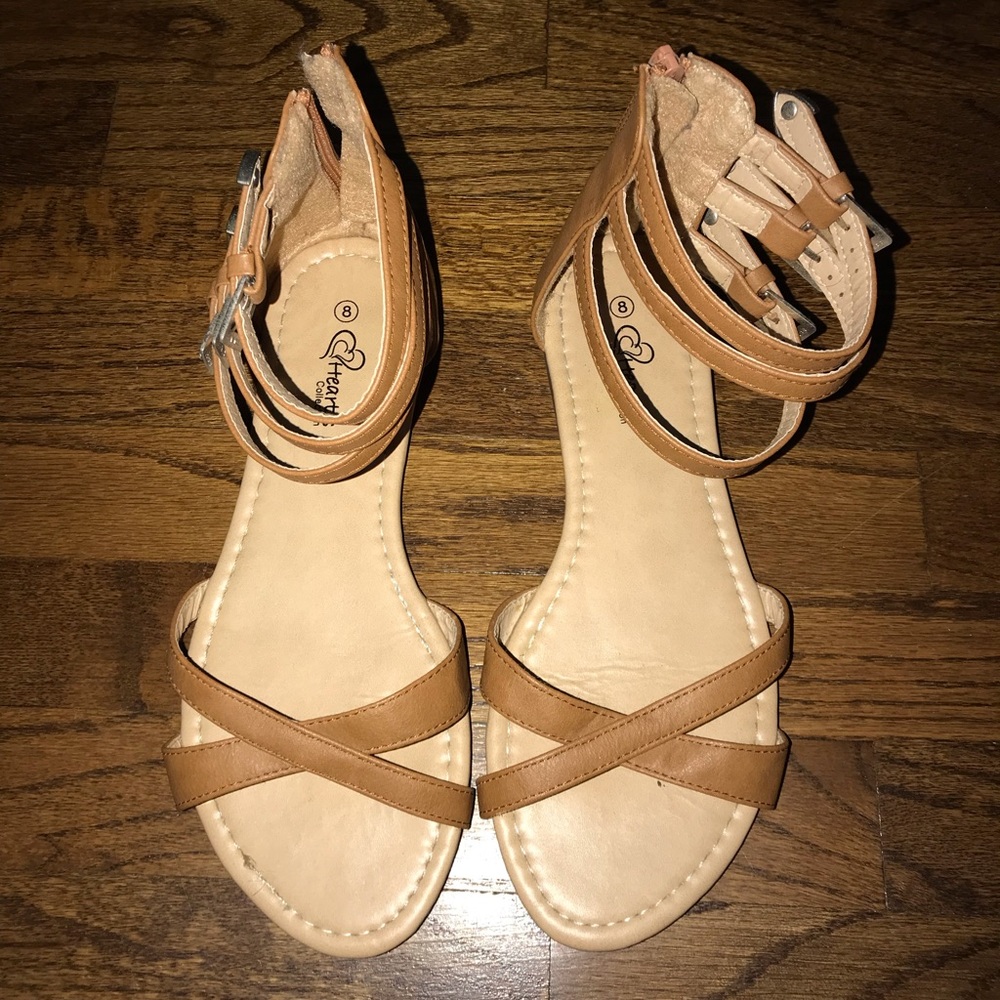 Tan & Black Sandals (1 pair of each)